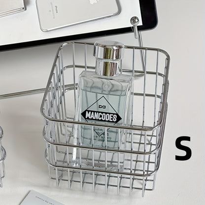 Open-Weave Storage Basket Organizer in Size S for Bathroom, Kitchen, Desk or Bedroom Shelves