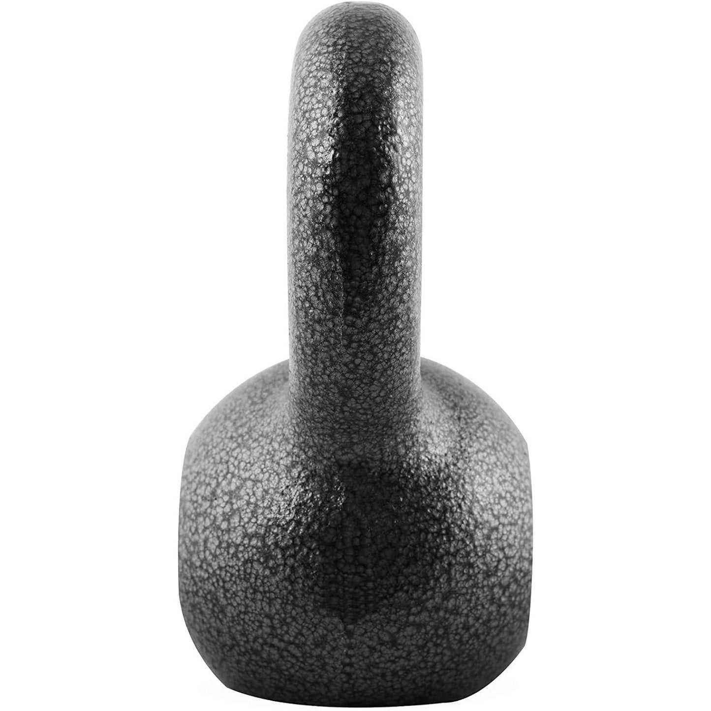 Cast Iron Kettlebell with Wide Flat Base – Hammerstone Painted, Anti-Corrosion, Smooth Grip Handle for Strength Training, Full Body Workout