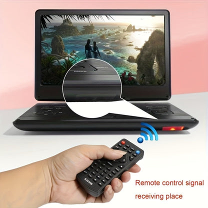 Portable DVD Player 14.1 Inch HD Screen, AV IN/OUT Sync TV & Projector, 270° Rotating Screen, Region Free