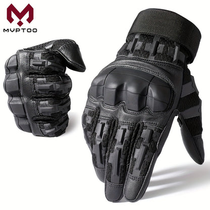 Tactical Full Finger Gloves with Touchscreen Compatibility – Camouflage Motorcycle Riding Gloves for Men Women, Anti-Slip Wear-Resistant