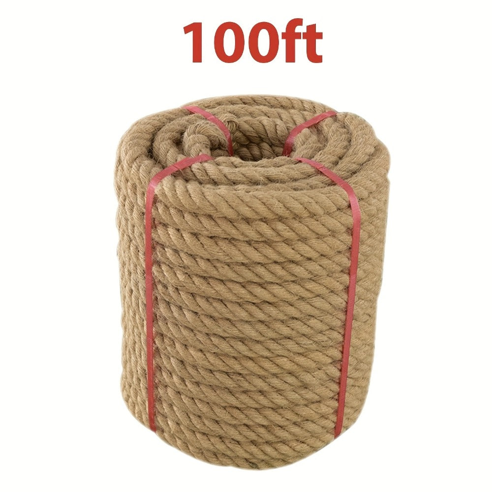 Manila Rope Natural Jute Twisted Hemp Rope for Entryways, Bedrooms and Living Spaces, with the Listed Configuration