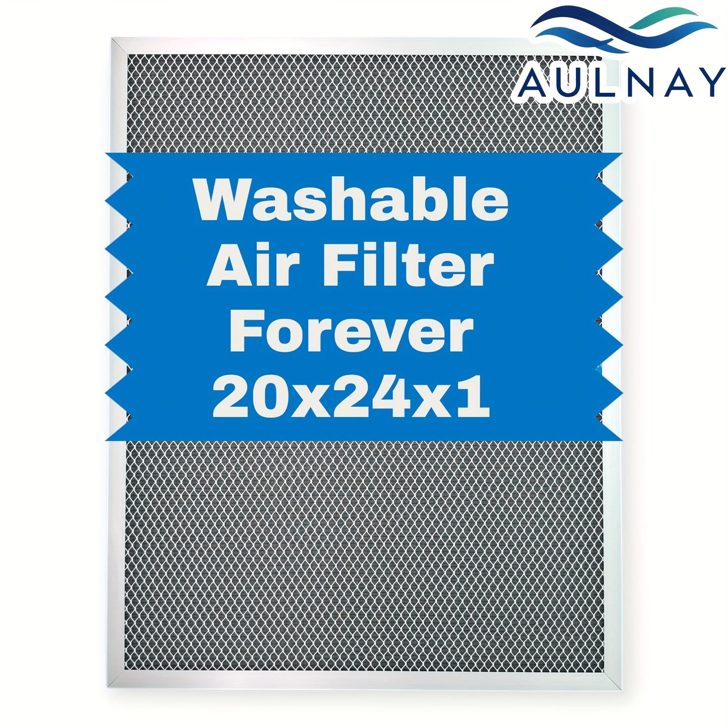 Electrostatic HVAC Air Filter MERV 8 Lifetime Reusable, 6-Layer Filtration MPR 600 FPR 5, Increases Airflow