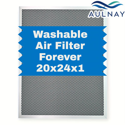 Electrostatic HVAC Air Filter MERV 8 Lifetime Reusable, 6-Layer Filtration MPR 600 FPR 5, Increases Airflow