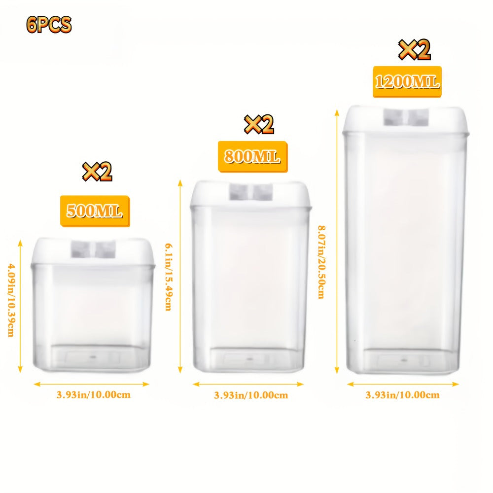 Plastic Food Storage Containers with Lids – Leak Proof Airtight Kitchen Organizer Set for Home Cooking, Dining and Outdoor Meals
