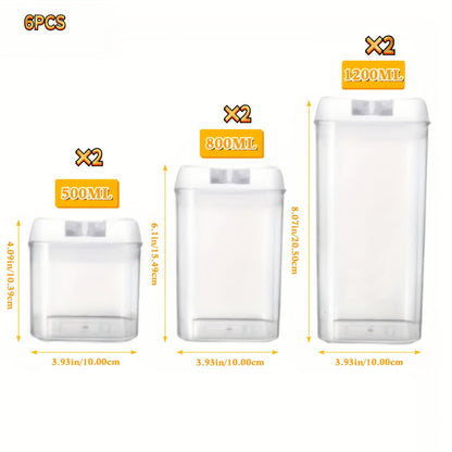Plastic Food Storage Containers with Lids – Leak Proof Airtight Kitchen Organizer Set for Home Cooking, Dining and Outdoor Meals