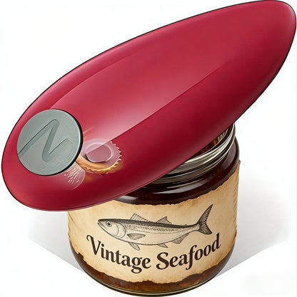 Automatic Can Opener Hands-Free | Electric Battery-Powered One-Touch Can Opener for All Can Sizes, Safe Smooth Edge