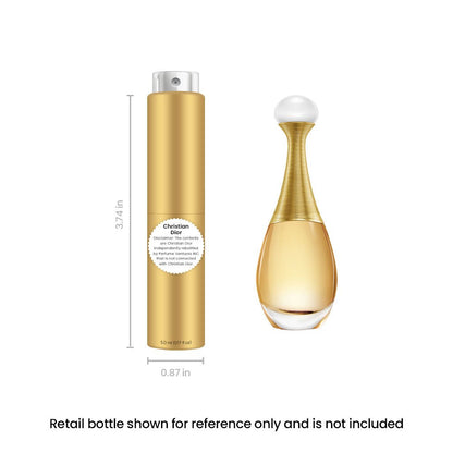 Eau de Parfum Dior J'adore 5ml Travel Spray in Slim Gold Atomizer for Portable Fragrance Carry