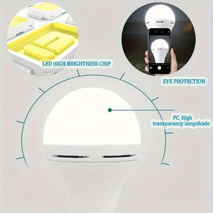 Emergency Light Bulb for Power Outages, Self-Charging Battery Backup LED Bulb 1200mAh 60 Watt Equivalent