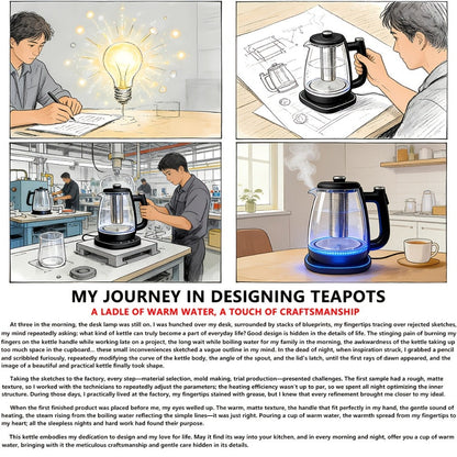 Electric Kettle 1.8L Stainless Steel, Fast Boil with Auto Shut-Off, Boil-Dry Protection, Removable Filter & 360° Swivel Base