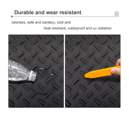 Trunk Cargo Liner Rubber Mat Universal Fit – All Weather Waterproof Trunk Mat with Seat Back Protector, Trim-to-Fit for Cars, SUV & Sedan