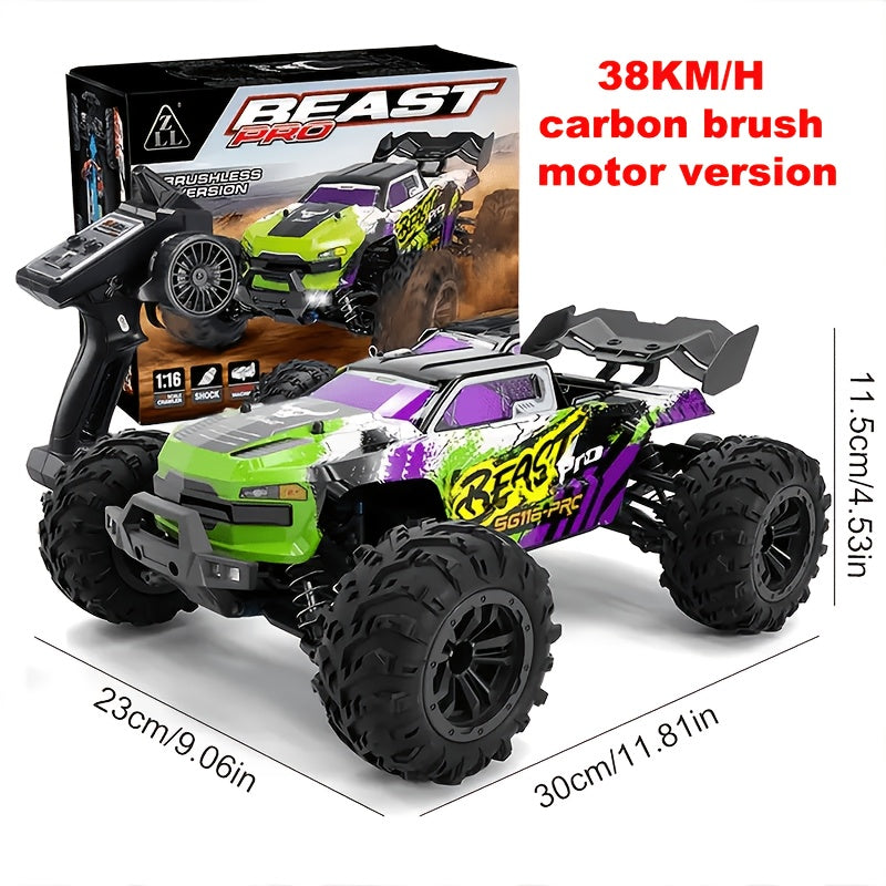 High Speed RC Off-Road Car 70KM/H Brushless Motor 1:14 1:16 Scale with the Listed Color, Size or Set Options for Everyday Use