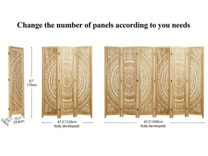 94.5-Inch Tall Room Divider with Added Privacy for Privacy and Space Definition