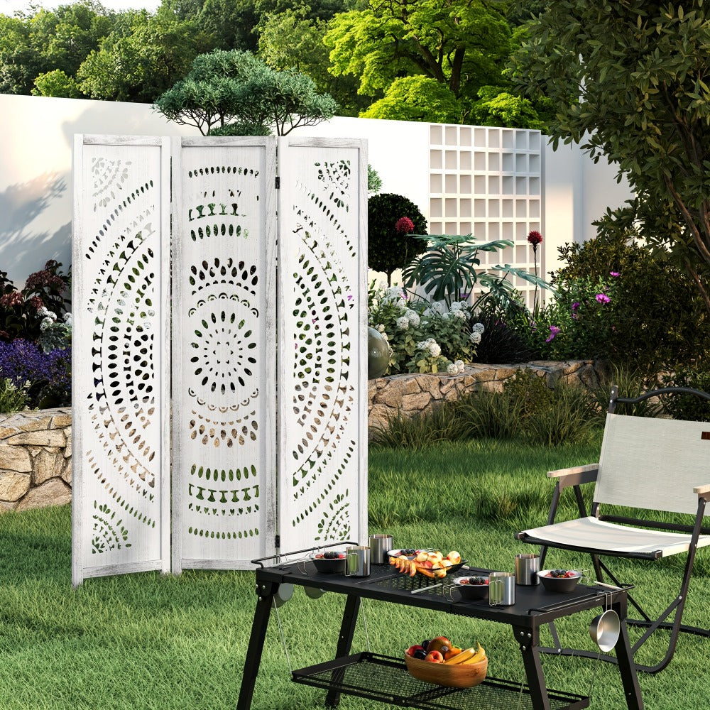 94.5-Inch Tall Room Divider with Added Privacy for Privacy and Space Definition