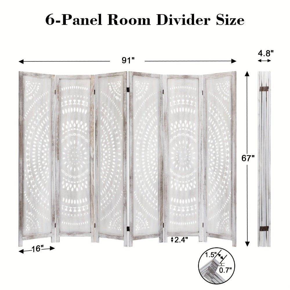 94.5-Inch Tall Room Divider with Added Privacy for Privacy and Space Definition