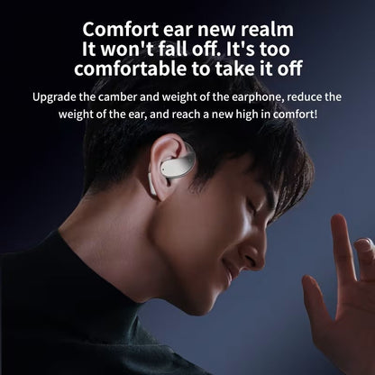 Bone Conduction Headphones Bluetooth 5.4 Open Ear Sport Earbuds 80H Battery LED Display Stereo for an Everyday Personal Care Routine