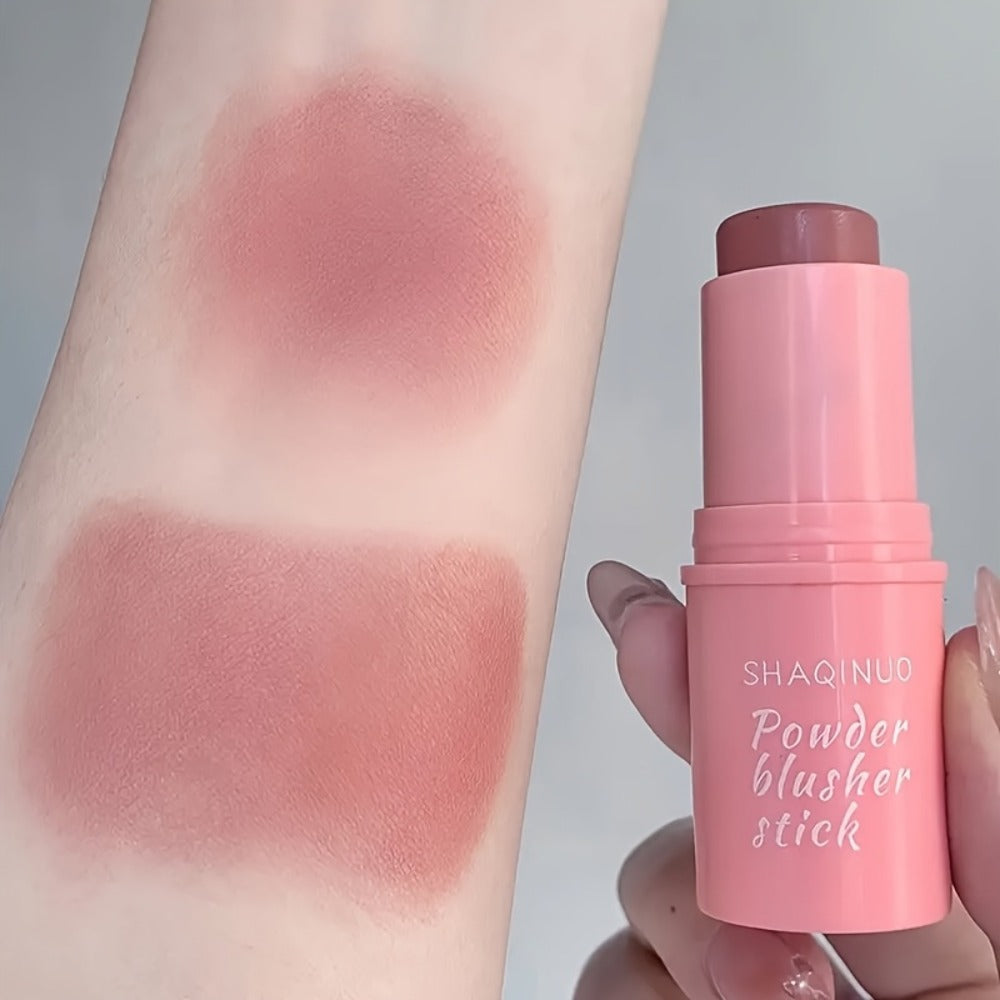 Matte Cream Blush Stick Set 3pcs Multifunctional, Waterproof Non-Greasy Formula, Blendable Color for Cheeks Lips & Eyes