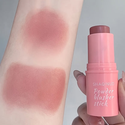 Matte Cream Blush Stick Set 3pcs Multifunctional, Waterproof Non-Greasy Formula, Blendable Color for Cheeks Lips & Eyes