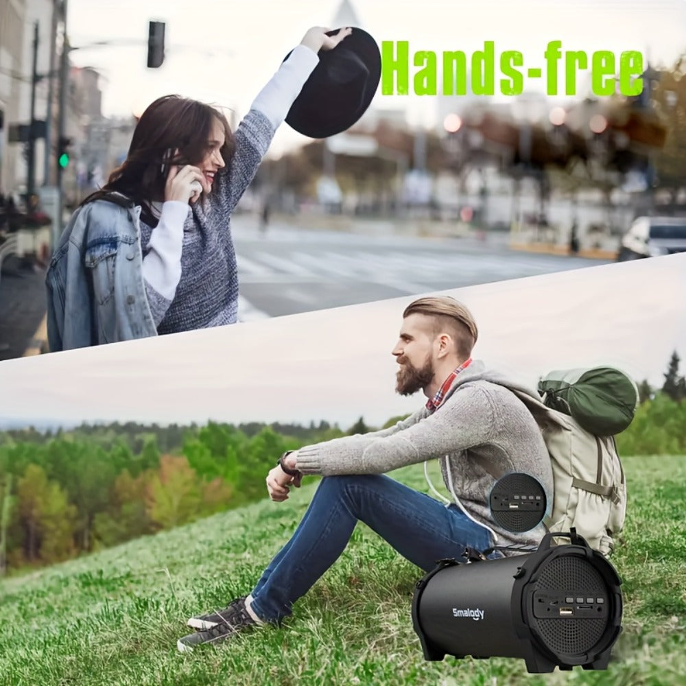 Large Outdoor Boombox Speaker Portable Loud Stereo System, Powerful Wireless Bluetooth Boombox for Home