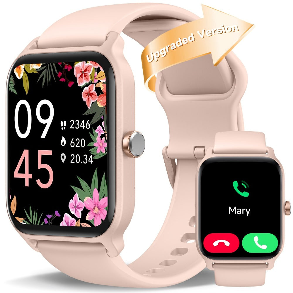 Smartwatch with Built-in Alexa FAWEIO 1.8" HD Touch Screen, Bluetooth Calling, 100+ Sport Modes, Fitness Tracker Heart Rate Sleep