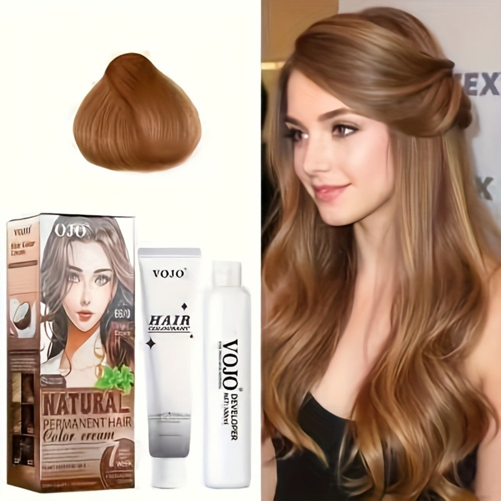Permanent Hair Dye Kit 12 Vibrant Colors with Developer & Applicator Tools Bleach Blonde Ash for Bath Time, Home Spa and Personal Care