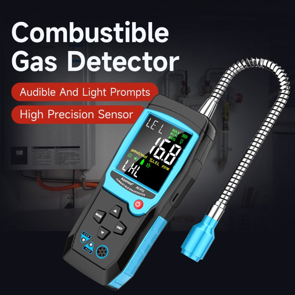 Gas Leak Detector Combustible Gas Detector Aicevoos AS-F12 Natural Gas Methane Tester Sound for Entryways, Bedrooms and Living Spaces