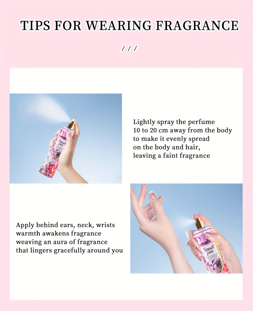 Two-Piece Fruit Scent Body Mist Set, 8 fl oz / 236ml Bottles in Nine Exact Matching Scent Options