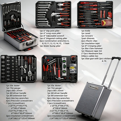 52-Piece Professional Tool Set – Multi-Function Home & Car Repair Toolkit with Portable Toolbox, Ideal Gift for DIY Enthusiasts and Auto