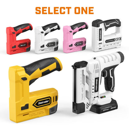 Cordless Stapler Brad Nailer 2-in-1 4V / 20V No Compressor, with Battery, Charger & 1600pcs Nails & Staples