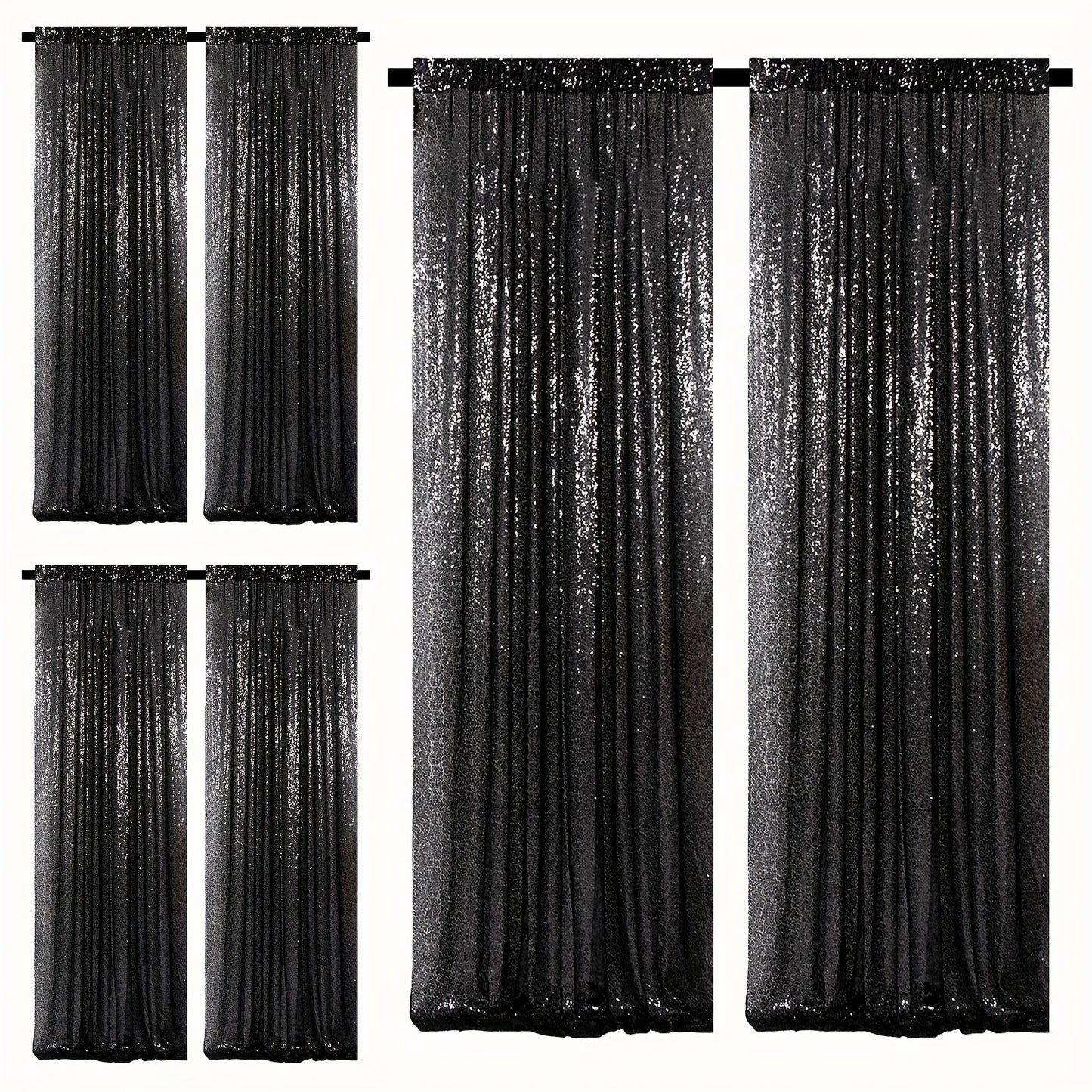 Sequin Backdrop Curtains 2FTx8FT Glitter Photography Background Panels for Party Wedding Birthday for an Everyday Personal Care Routine