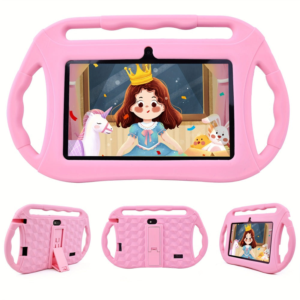 Kids Tablet 7 Inch with Android, 2GB RAM, 32GB Built-In Storage, IPS Display and Pink or Dark Blue Options