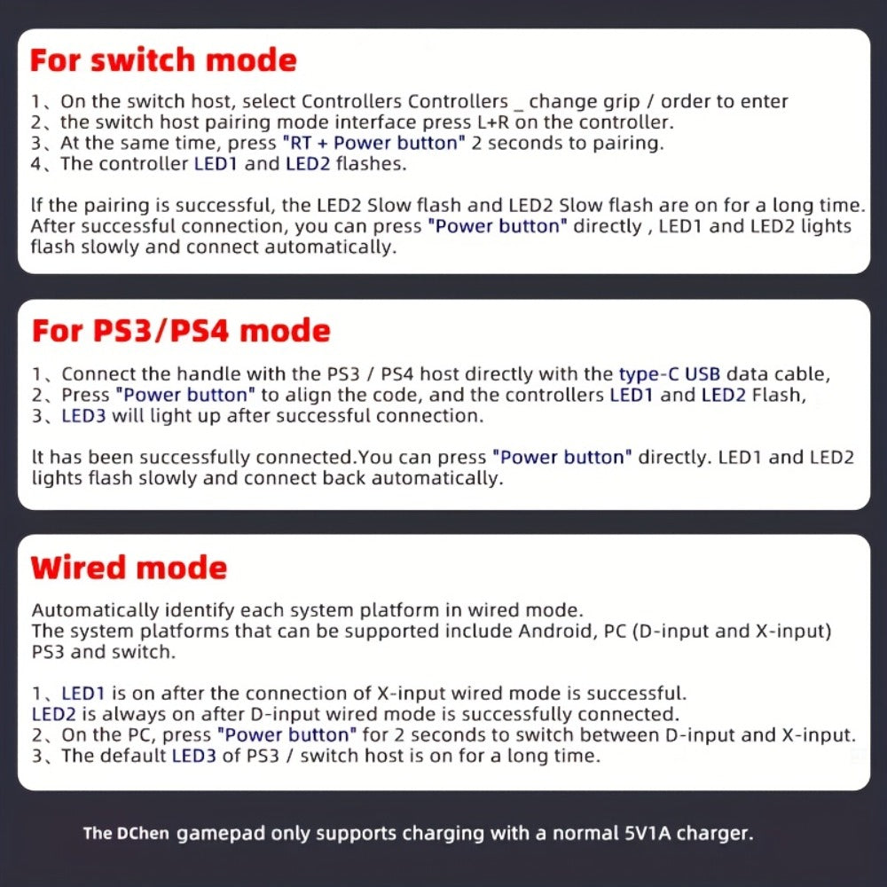 Bluetooth Wireless Gamepad Controller for iPhone Android PC Tablet Steam Deck, Rechargeable, Design