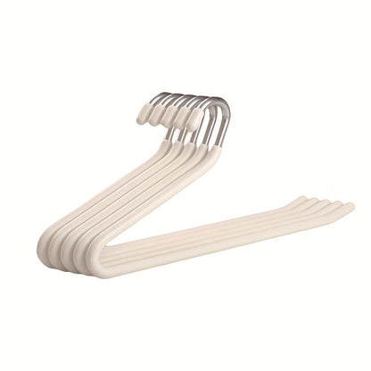 Pants Hangers Metal Open Leg Non-Slip – Heavy Duty Trouser Jeans Hanger for Wardrobe, Space Saving, Black or White, 10/20/30/50pcs