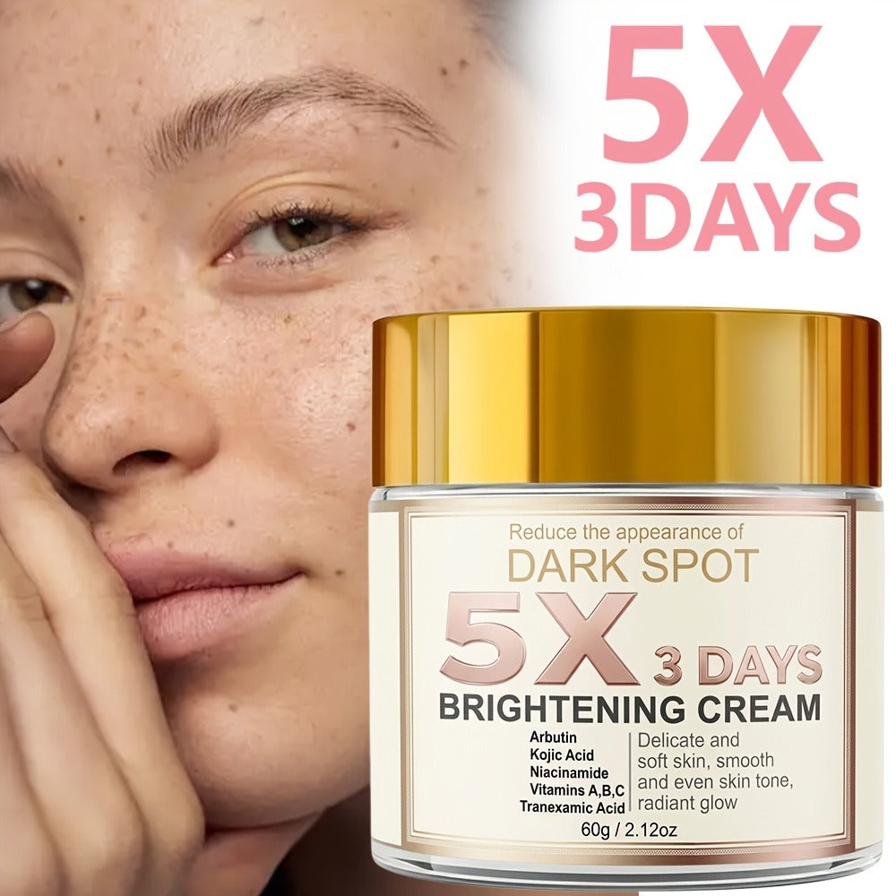 Kojic Acid Cream for Dark Spots – Skin Brightening Face Cream with Vitamin C, Arbutin & Niacinamide, Fades Hyperpigmentation Dullness Uneven