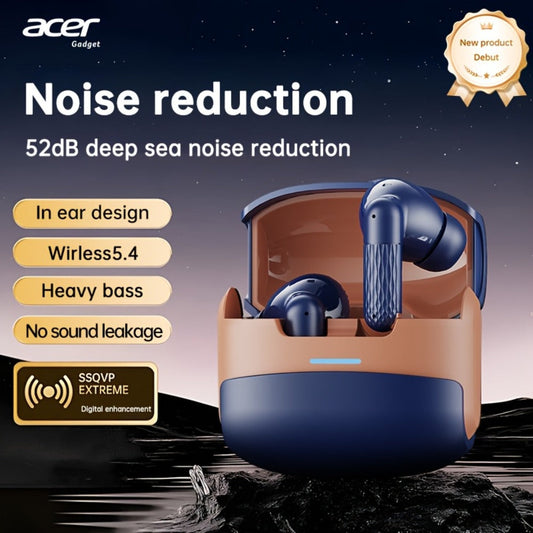 ANC Wireless Earbuds Acer Official TWS In-Ear Active Noise Cancellation Spatial Audio for Bedside Audio, Alarms and Room Entertainment