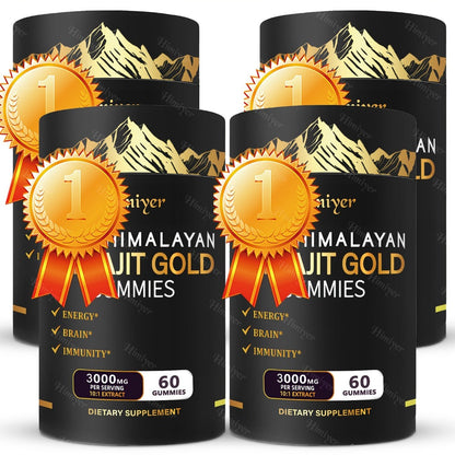 Shilajit Supplement 3000mg with Ginger, Ginseng & Ashwagandha – Pure Fulvic Acid & Multi-Mineral Phytonutrient Formula for Energy, Vitality