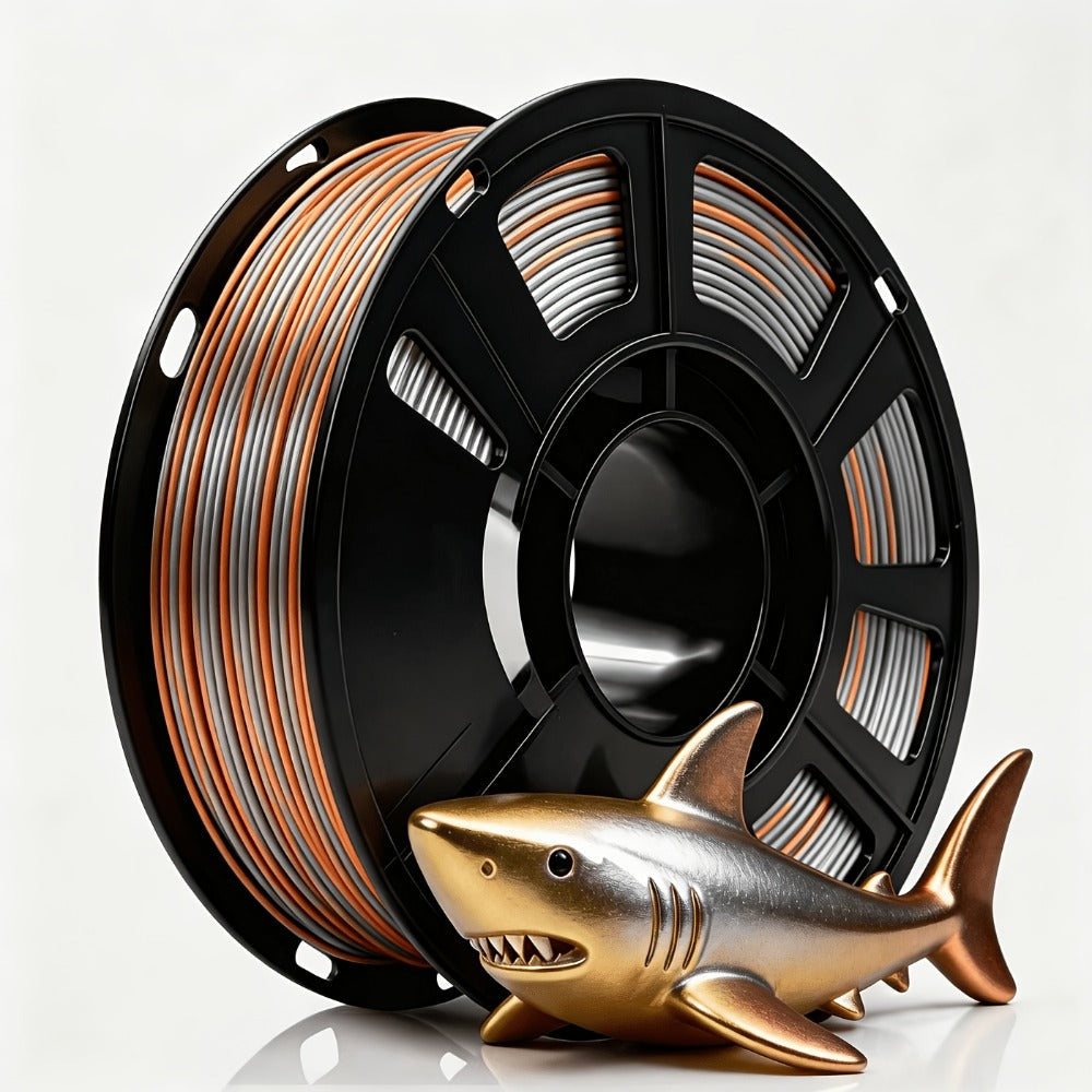 Rainbow PLA Filament 1.75mm Single Dual Triple Color Vacuum Packed, Neatly Wound High Precision ±0.02mm Smooth Printing