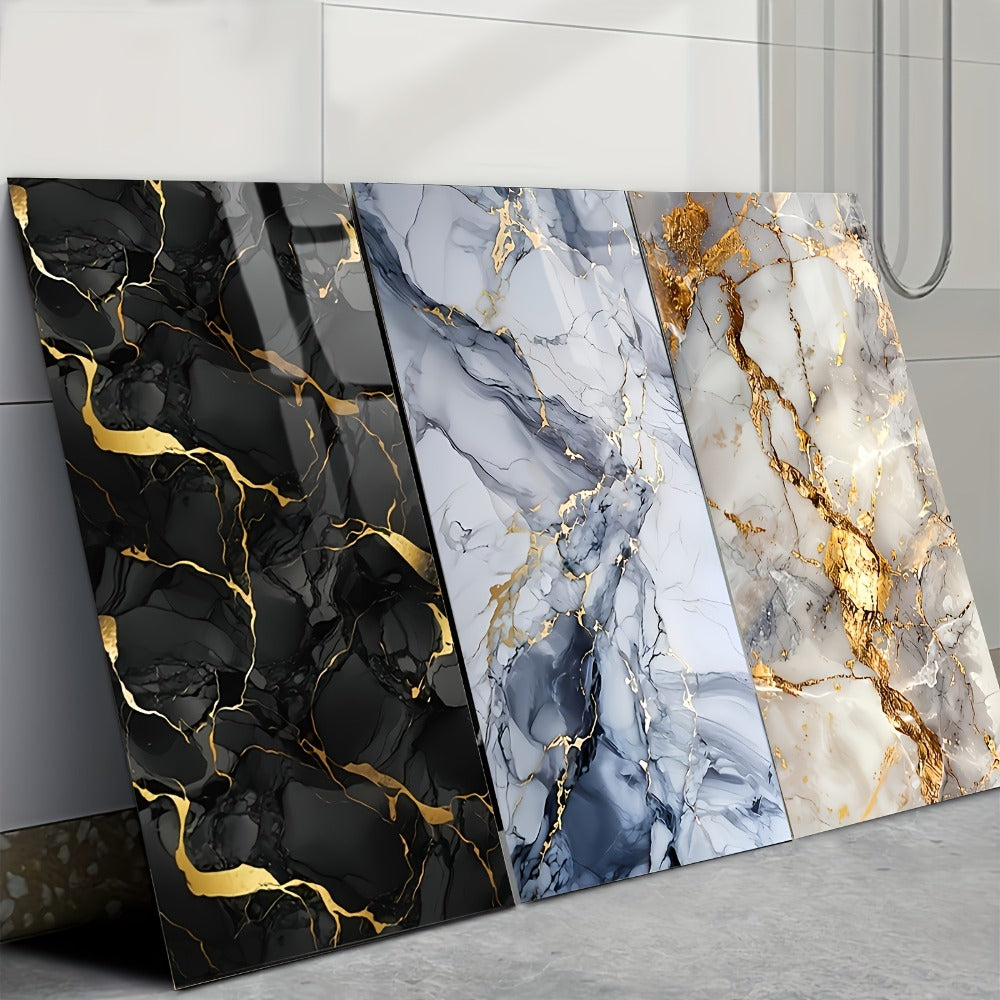 11.8 x 23.6-Inch Marble-Pattern Foam Wall Panels in 50- or 100-Piece Color and Count Options