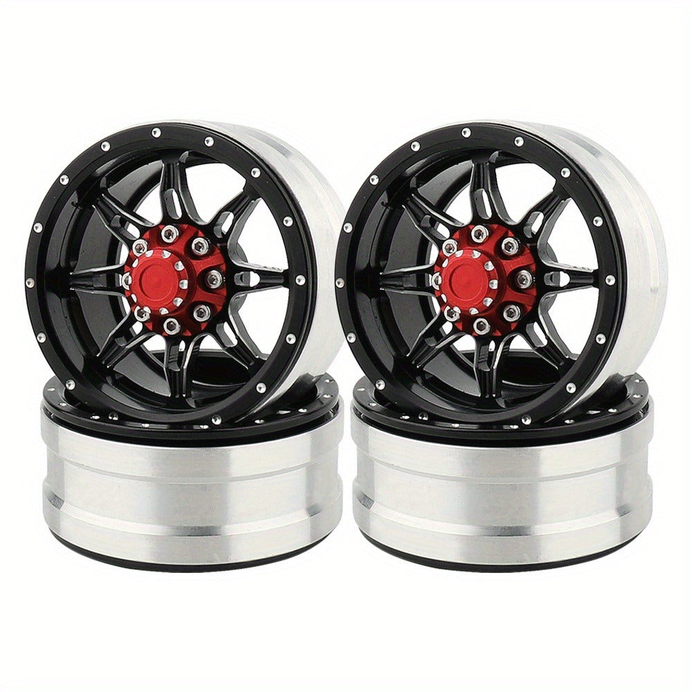 1.9" Beadlock Wheel Rims for RC Crawler 4pcs with the Listed Color, Size or Set Options for Everyday Use