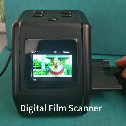 Film Scanner 10MP Negative & Slide Scanner, Converts 35mm/110/Super 8 Film to Digital JPEG, 2.0" LCD Screen