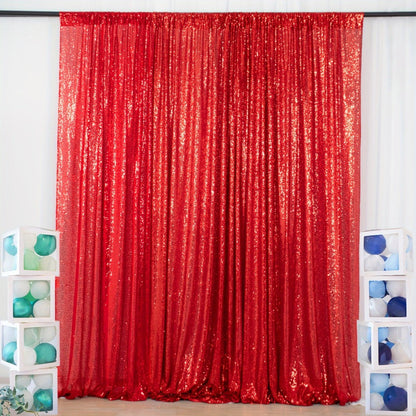 Sequin Backdrop Curtain for Party Wedding – 4x8ft Shimmering Glitter Curtain for Birthday Photo Booth Stage Decoration, Easy Hang