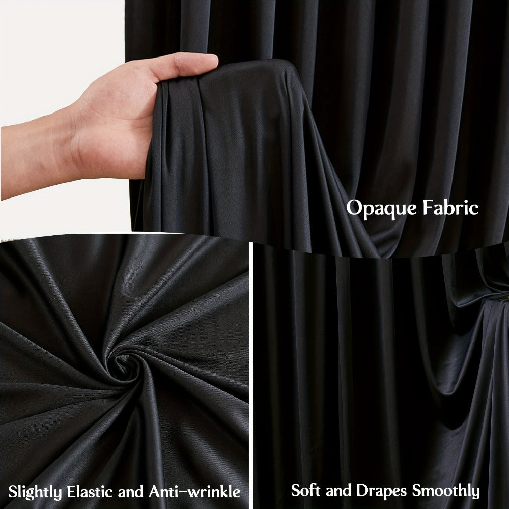 4-Pack 5x10ft Elegant Spandex Photography Backdrop | Wear-Resistant, Wrinkle-Free, Soft & Opaque Party Decoration Banners for Weddings