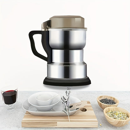 Electric Coffee Grinder 400ml 14oz 4-Blade Stainless Steel 10 Second Quick Grinding for Entryways, Bedrooms and Living Spaces