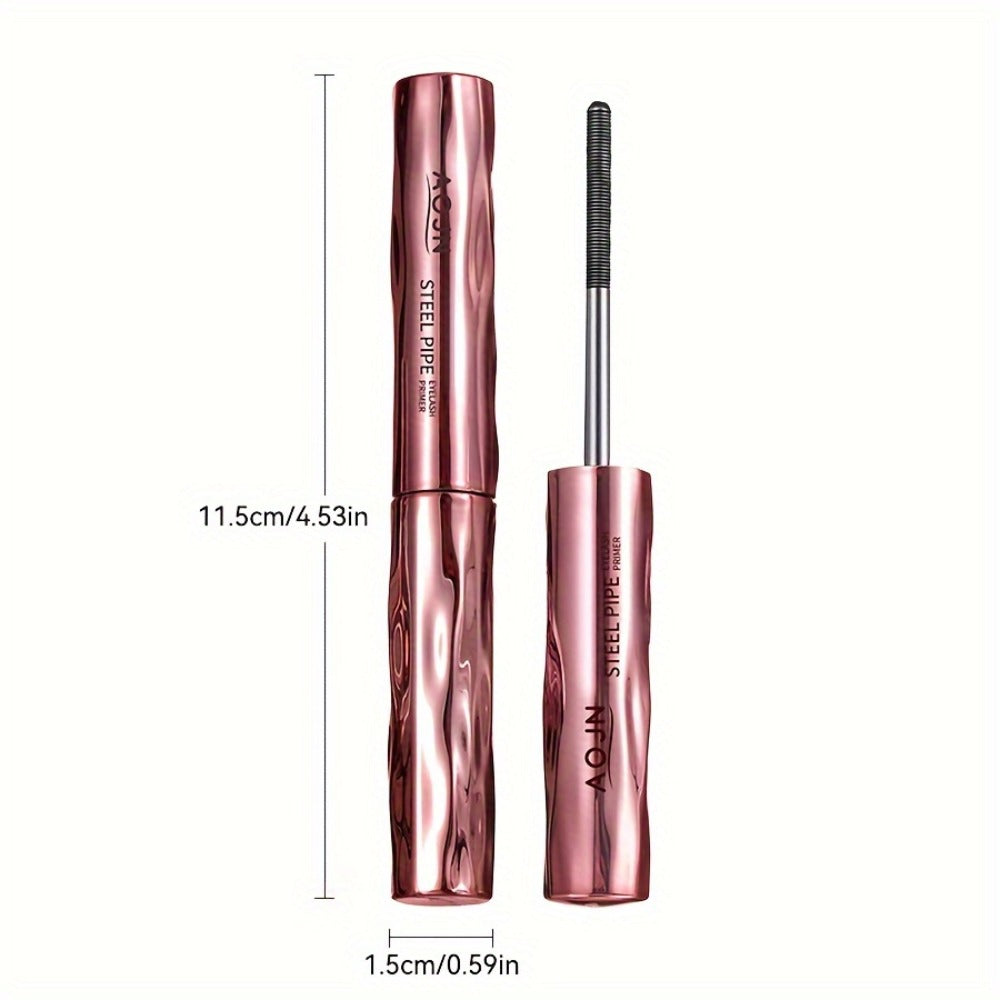 Mascara Primer Waterproof 24-Hour – Smudge-Proof Volumizing Eyelash Primer with Spiral Brush for Curling & Lengthening