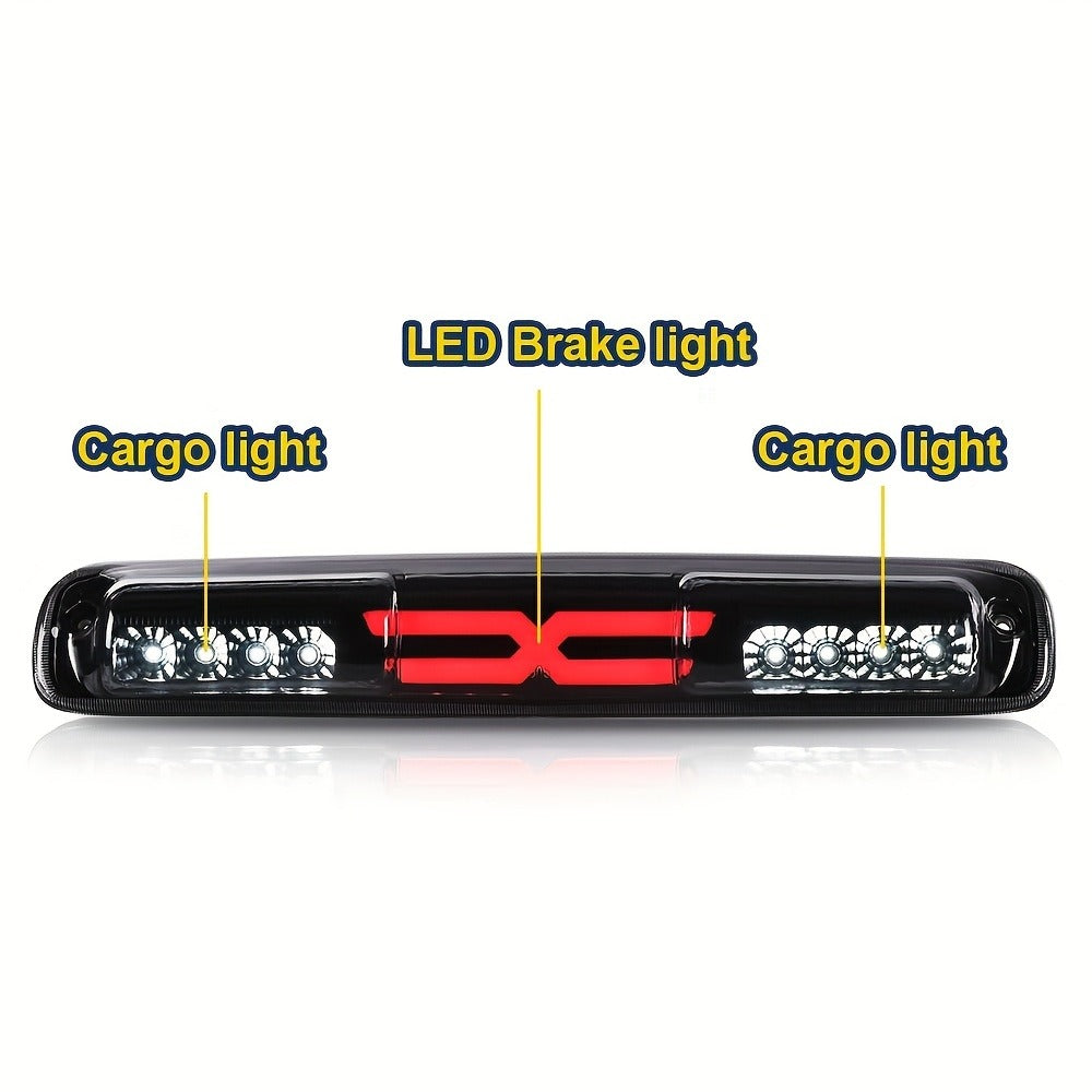 LED Third Brake Light Cargo Lamp for Chevy Silverado GMC Sierra 1500 2500 3500 1999–2007 – DOT Approved 12V-24V Polycarbonate Lens