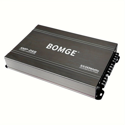 BOMGE 4-Channel Car Amplifier 2500W Max Power for Subwoofers & Speakers Full Range Class AB Vehicle Audio Amp AMP-228 AMP-268-A AMP-268-C