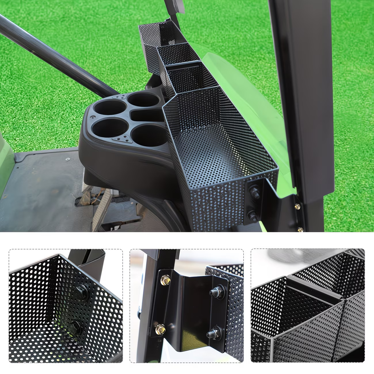 Golf Cart Storage Tray Organizer Front Inner Basket – Compatible with Yamaha G29 Drive & Drive 2 Models, Upgraded Larger Compartments