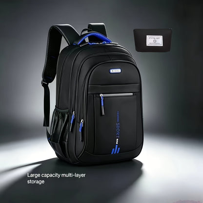 Business Travel Backpack for Men – Large Capacity Durable Nylon, Multi-Compartment, Adjustable Shoulder Straps