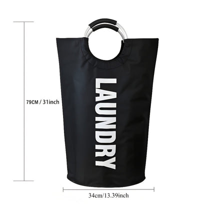 Tall 95L Laundry Basket Set with 14.96 x 31.1-Inch Fabric Bins in Single Gray or Two-Piece Color Options
