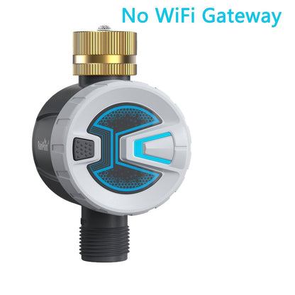 WiFi Garden Watering Timer with Brass Inlet, App & Voice Control, Automatic Irrigation System