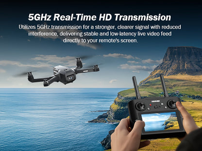 GPS Follow Me Drone Under 250g 4.5 Inch LCD Screen Camera Drone Auto Return with the Listed Color, Size or Set Options for Everyday Use
